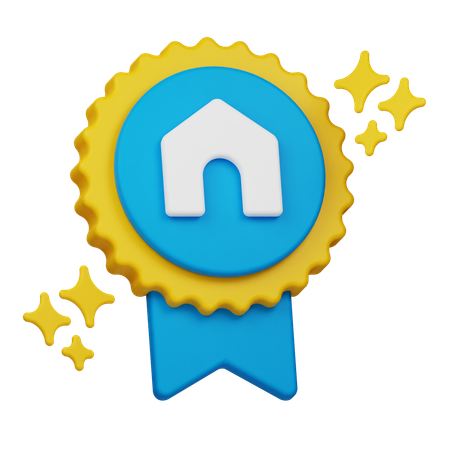 Medalha imobiliária  3D Icon