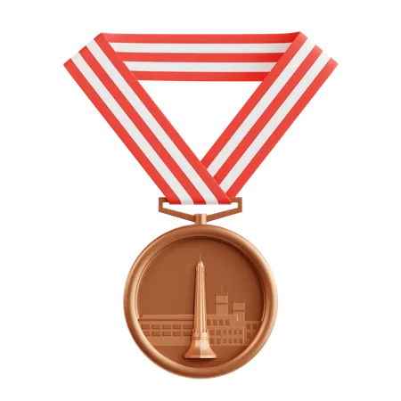 Medalha indonésia  3D Icon