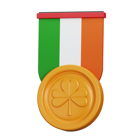 Medalha Irlanda  3D Icon