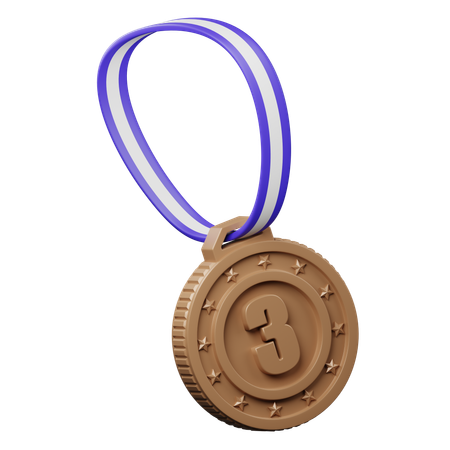 Medalha marrom  3D Icon