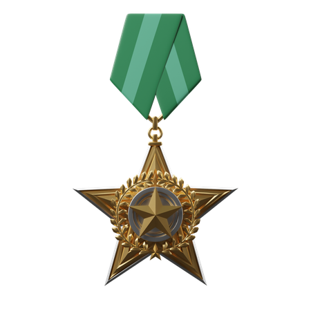 Medalha militar  3D Icon