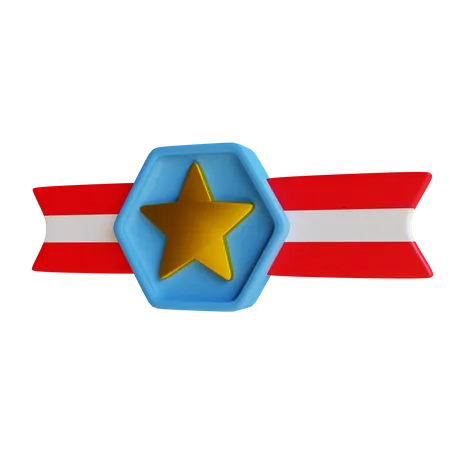 Medalha militar  3D Illustration
