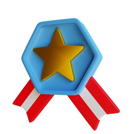 Medalha militar  3D Illustration
