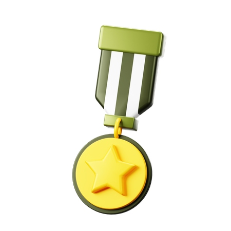 Medalha militar  3D Icon