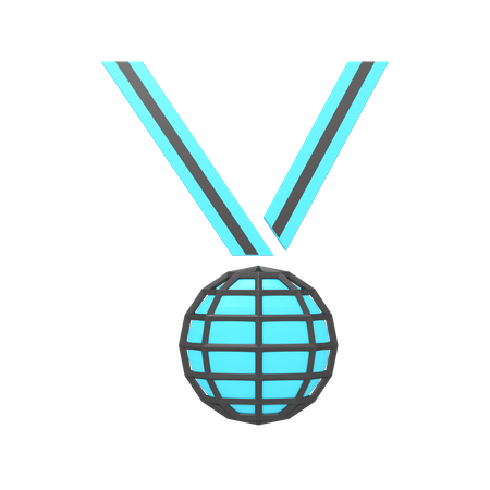 Medalha on-line  3D Icon