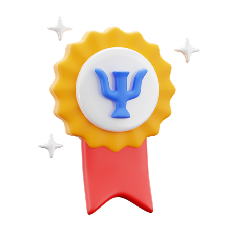 Medalha de psiquiatra  3D Icon