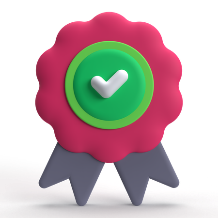 Medalha de qualidade  3D Icon