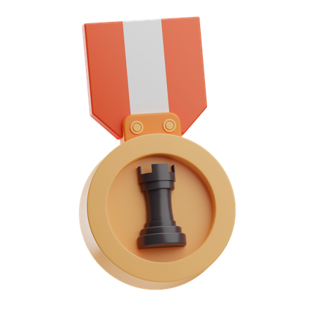 Medalha de xadrez  3D Icon