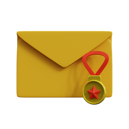 Medalhão de e-mail  3D Icon