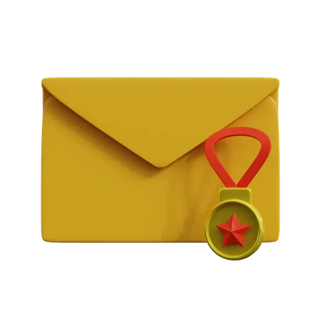 Medalhão de e-mail  3D Icon