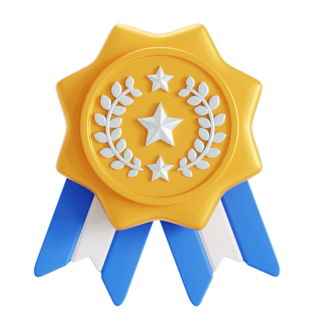 Distintivo de medalhão  3D Icon