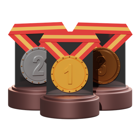 Medalhas  3D Illustration