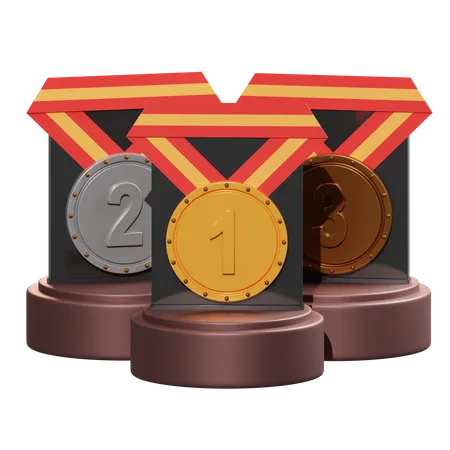 Medalhas  3D Illustration