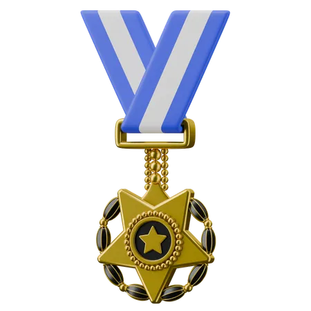 Medalla al valor  3D Icon