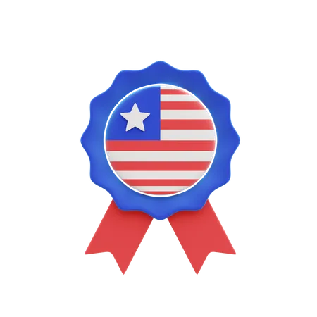 Medalla americana  3D Icon