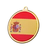 Insignia de medalla con la bandera de España