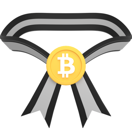 Medalla bitcoin  3D Icon