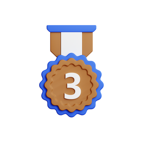 Medalla de brozono  3D Icon