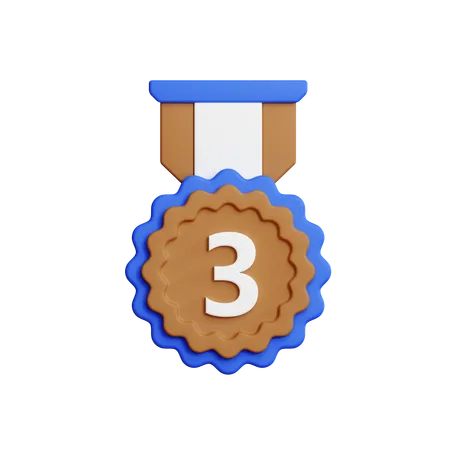 Medalla de brozono  3D Icon