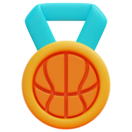 Medalla de baloncesto  3D Icon