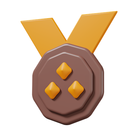 Medalla de bronce  3D Icon