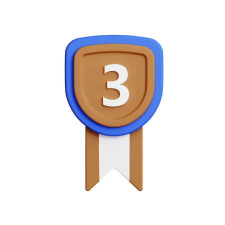 Medalla de bronce  3D Icon