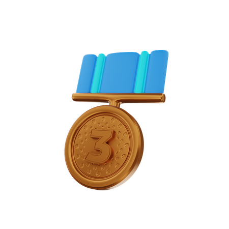 Medalla de bronce  3D Icon