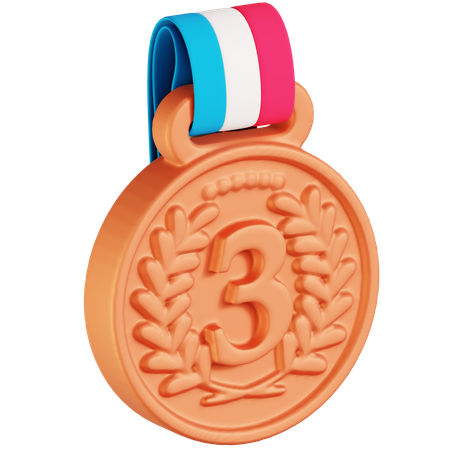 Medalla de bronce  3D Icon