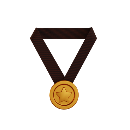 Medalla de bronce  3D Illustration