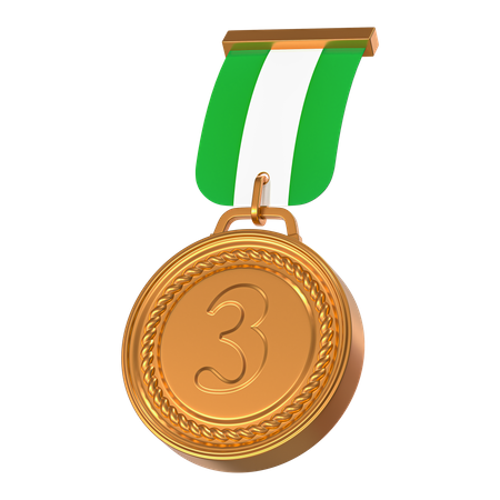 Medalla de bronce  3D Icon