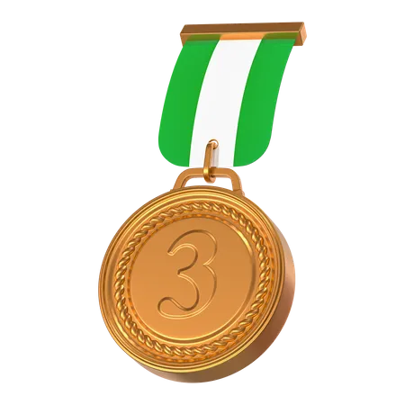 Medalla de bronce  3D Icon