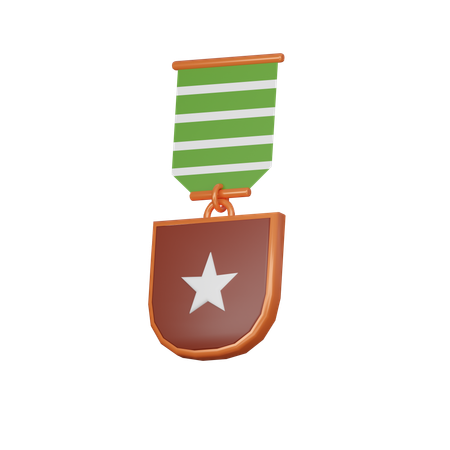 Medalla de cobre  3D Icon