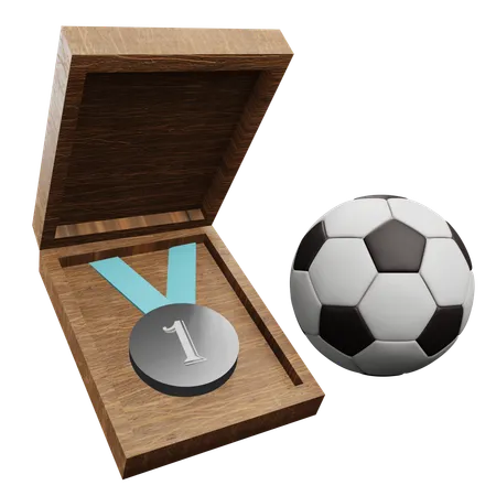 Medalla de futbol  3D Icon