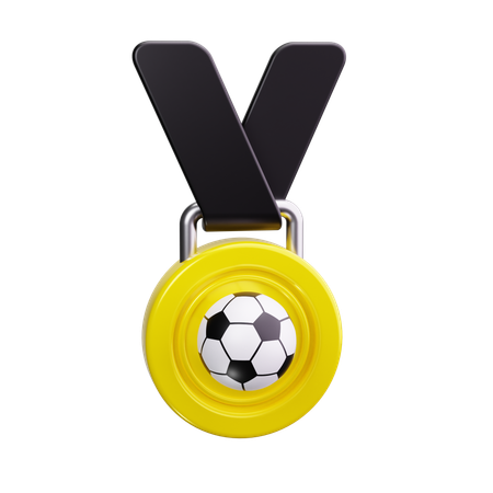 Medalla de futbol  3D Icon