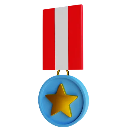 Medalla de galantería  3D Illustration