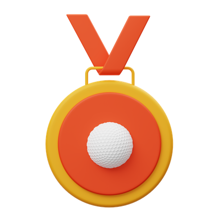 Medalla de golf  3D Illustration