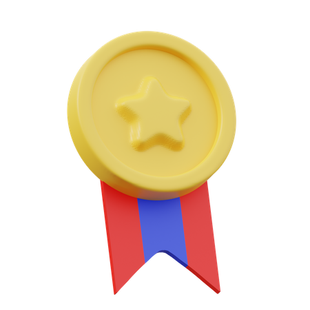 Medalla de logro  3D Icon