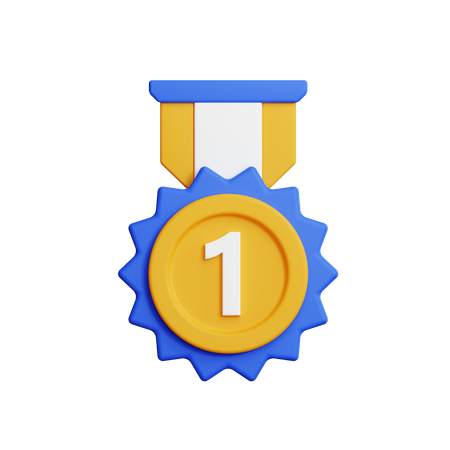 Medalla de oro  3D Icon