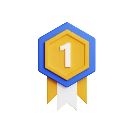 Medalla de oro  3D Icon