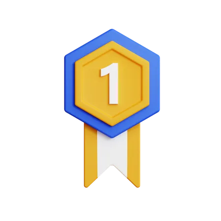 Medalla de oro  3D Icon