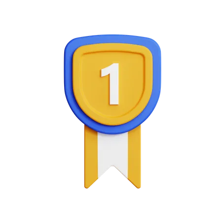 Medalla de oro  3D Icon