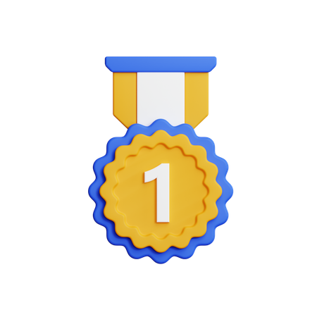 Medalla de oro  3D Icon