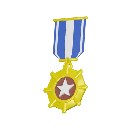 Medalla de oro  3D Icon