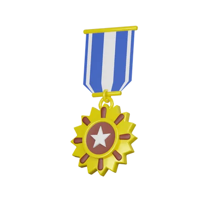 Medalla de oro  3D Icon