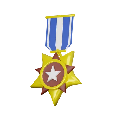 Medalla de oro  3D Icon