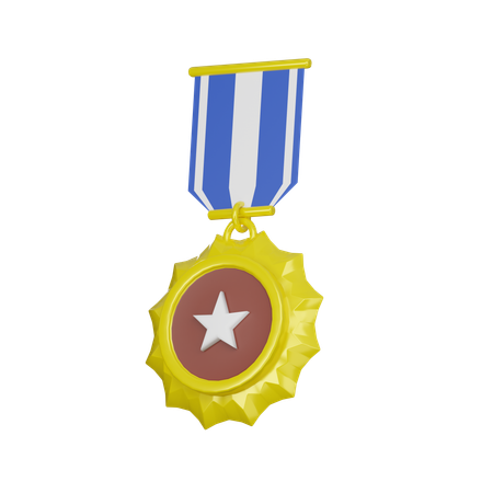 Medalla de oro  3D Icon