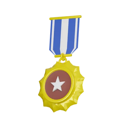 Medalla de oro  3D Icon