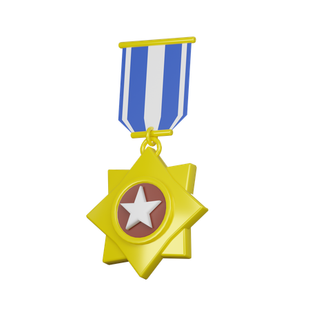 Medalla de oro  3D Icon