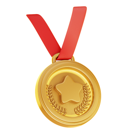 Medalla de oro  3D Icon