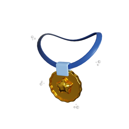 Medalla de oro  3D Illustration